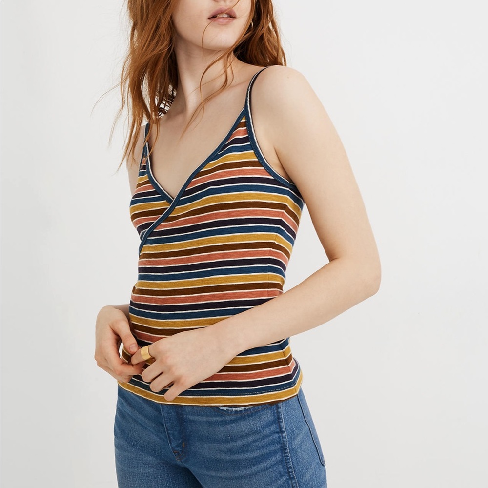 NWT Madewell Striped Tank Top